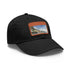Stylish Amalfi Coast Dreams baseball cap with light brown patch.