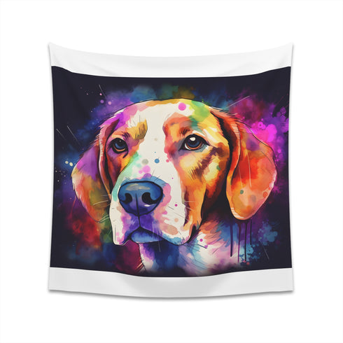 Beagle Beauty Tapestry: Celebrate charm with this playful design | High-quality, stylish, perfect for all seasons | Makes a great gift | 34 x 40 or 57 x 57 sizes available