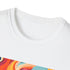 Retro vibes charcoal t-shirt, DTG graphic, groovy 70s style, regular fit.