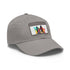 German Shephard Pup Baseball Cap in White with Light Brown Patch