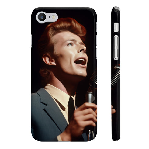 Bowie Stardust Phone Case, Glossy Slim iPhone 7/8 Plus Design