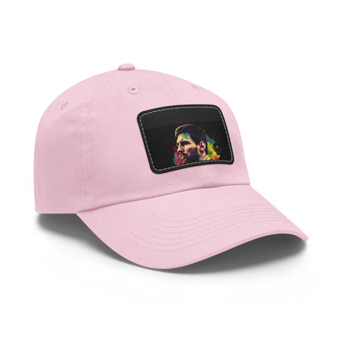 Messi Neon Splash Cap in White with Light Brown Patch