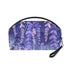 Lavender fields beauty bag, all-over print cosmetics pouch with zipper.
