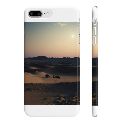 Desert Moon Sand Dunes Phone Case with Glossy Finish