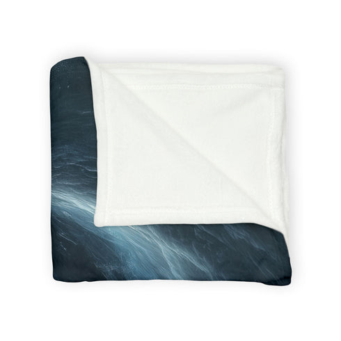 Storm Shaped Like a Spiral Eye Plush Fleece Throw Blanket
