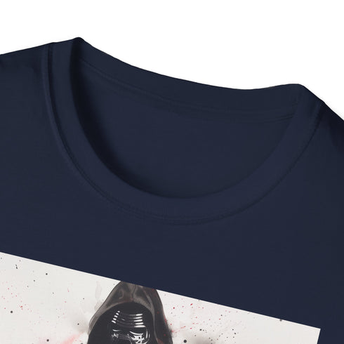 Charcoal regular fit T-shirt featuring bold Kylo Ren illustration in soft cotton