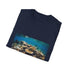 Symphony of Colors Beneath the Waves T-shirt in Charcoal, Size S.