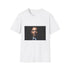 Vibrant charcoal crew neck T-shirt with Obama silhouette in vibrant hues