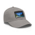 Island Paradise Baseball Cap in White with Light Brown Patch