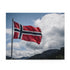 Norwegian flag jigsaw puzzle, 120 pieces, Nordic landscape.
