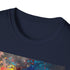 Blue Marble Planet Earth Painting T-Shirt, Cotton Crew Neck Regular Fit.