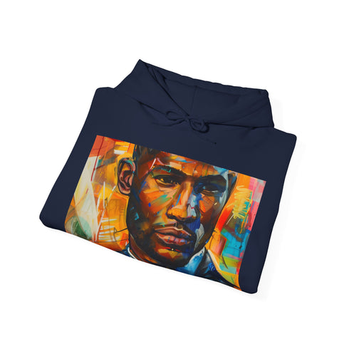 Usher Urban Art Navy Hoodie for Men and Women, Regular Fit