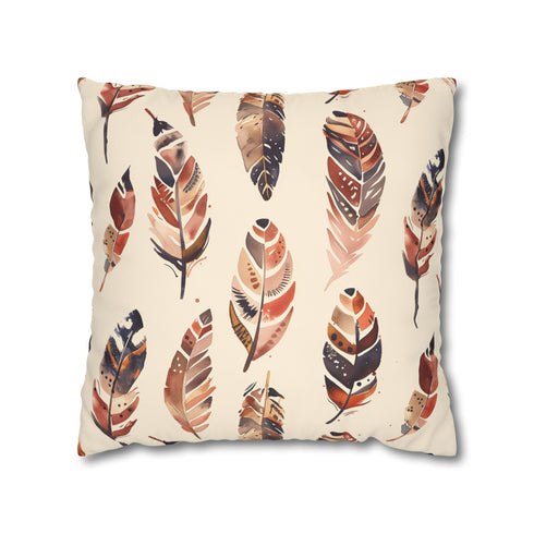 Boho Feathers Pillowcase Collection - Transform your bedroom into a cozy bohemian oasis with seamless whimsical pattern