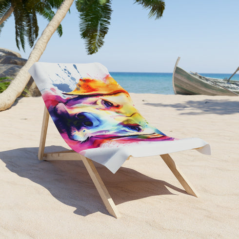 these towels are perfect for lounging under the sun or drying off after a swim at the beach or pool. The royal canin labrador design adds a fun and playful touch to your beach essentials. Whether youre a dog lover or simply appreciate adorable designs