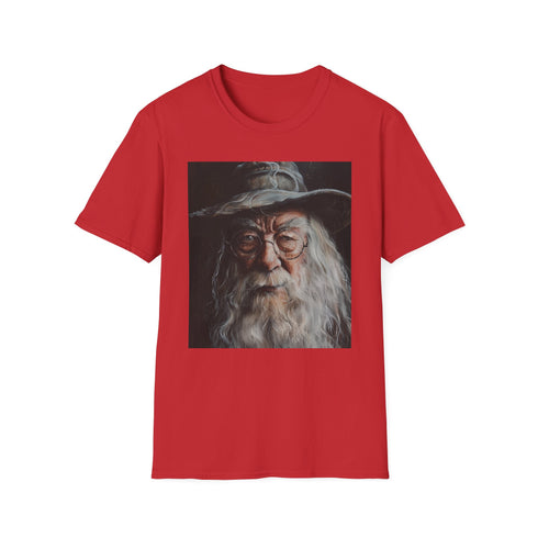 Charcoal cotton crew neck Albus Dumbledore portrait t-shirt for men & women.