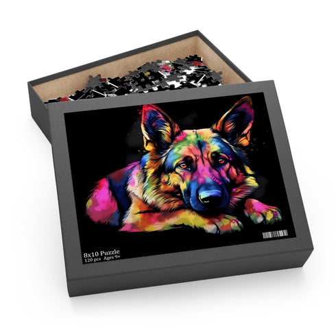 German Shepherd jigsaw puzzle, 10" x 8", 120 pieces, dog lovers.