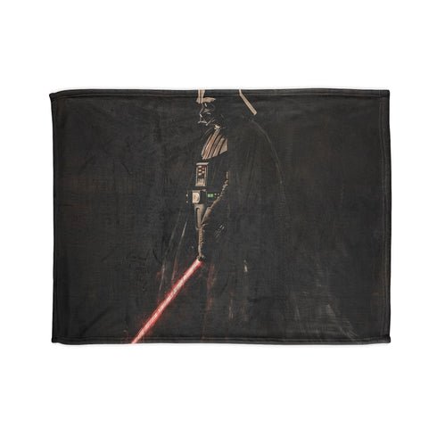 Darth Vaders red lightsaber sublimated blanket for Sith-inspired comfort.