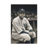 Canvas wall art of Babe Ruth, 18"x12", captures baseball legend's spirit.