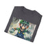 Charcoal green thunder Luigi T-shirt in soft cotton with crew neck design