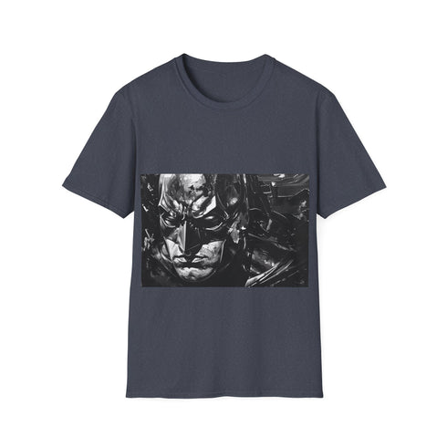 Gotham Knight Dark City Tee in Charcoal, Size Small.