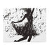 Stunning dancer silhouette surrounded by musical notes jigsaw puzzle for music lovers