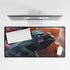 Chameleon Blending into Nebula Wall Gaming XXL Extended Desk Mat