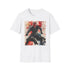 Charcoal cotton T-shirt with Darth Maul graphic featuring dual-bladed lightsaber