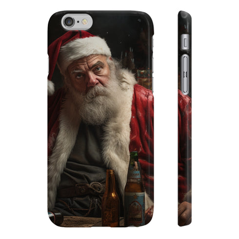 Rebellious Santa's Lair Slim Phone Case: Glossy iPhone 7/8 Plus.
