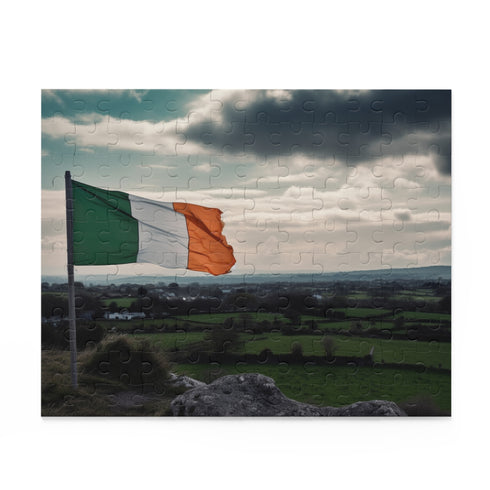 Ireland Flag Jigsaw Puzzle 10x8 inches 120 pieces - Home decor fav.