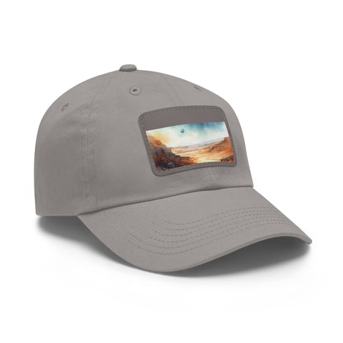 Baron Desert Camo Cotton Unisex Baseball Cap with Light Brown Patch.