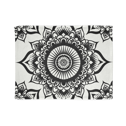 Mandala Bliss Blanket: Serene Sublimation Bedding for Mother's Day Rest
