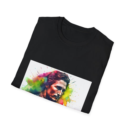 Southern Charisma Vibrant Radiance T-shirt: Charcoal variant, size S.