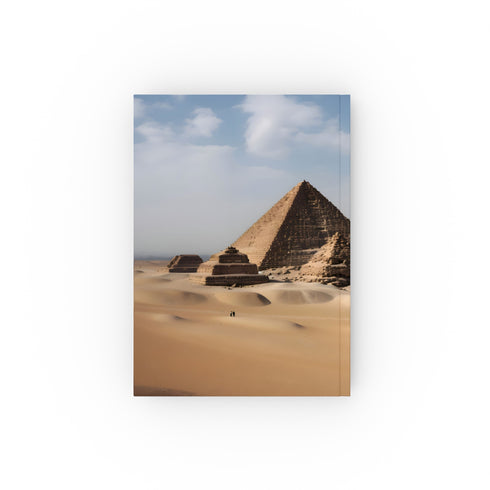 Secrets of the Pyramids Journal - Egyptian-themed notebook for travel memories and reflections, great gift option