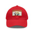 Labrador Love hat - White with Light Brown patch, Rectangle variant.