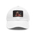 White Chicago Bulls Legacy Cap with Light Brown Patch, Adjustable Unisex Hat