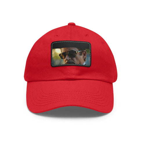 Iron Man Shades Snapback Cap: White/Light Brown Rectangle Hat