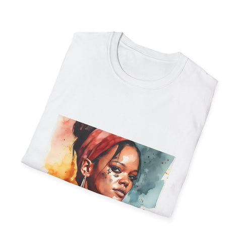 🎨 Rihannas Radiance: A Watercolor Masterpiece of Beauty and Empowerment