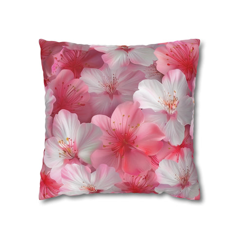 Cherry Blossom Dream Pillowcase - Pink and white seamless pattern for elegant bedroom decor