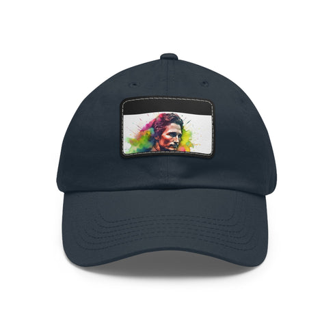 Matthew McConaughey neon dreams cap: white with light brown patch.