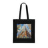 Chrysler Building skyline cotton tote bag in black watercolor design.