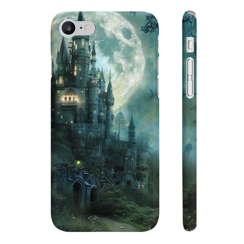 Moonlit Castle Fantasy Forest Phone Case - Glossy iPhone 7/8 Plus