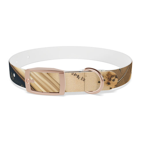 Wanderlust Dog Collar: Vintage Maps