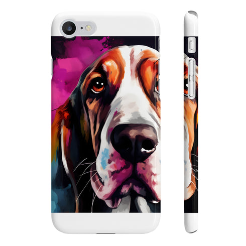 Basset Love Floppy-Eared Friend Glossy Phone Case Samsung iPhone PrintsWithPassion