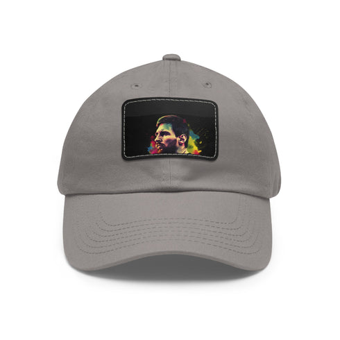 Messi Neon Splash Cap in White with Light Brown Patch