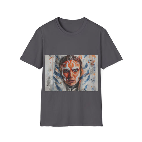 Ahsoka Tano Star Wars Tee in Charcoal Cotton for RebelsPopMatrix.