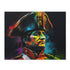 Neon watercolor puzzle featuring Napoleon in historical vivid colors.