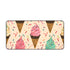 Sprinkle Cone Desk Mat - Fun & Colorful Ice Cream Cone Pattern for Workspace
