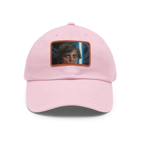 Galactic Luke Skywalker Jedi Baseball Cap in White Cotton.