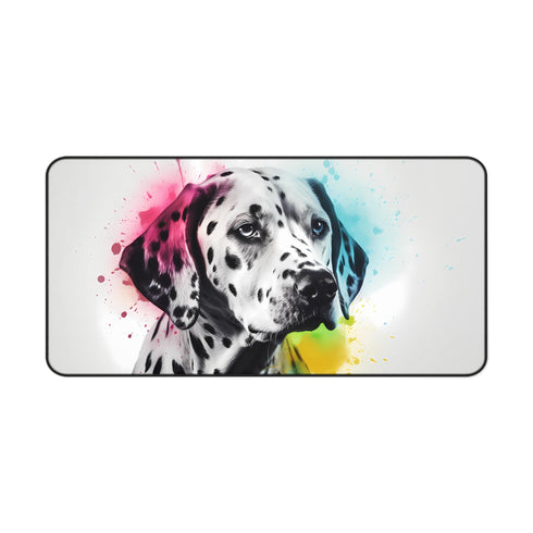 Dalmatian Dream Desk Mat - Cute and durable workspace accessory with charming dalmatian design
