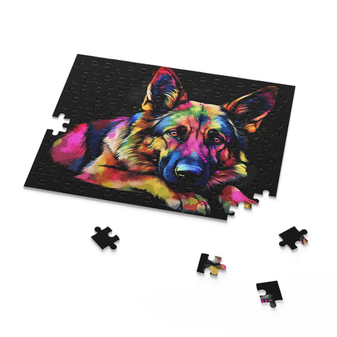 German Shepherd jigsaw puzzle for dog lovers and puzzle enthusiasts.